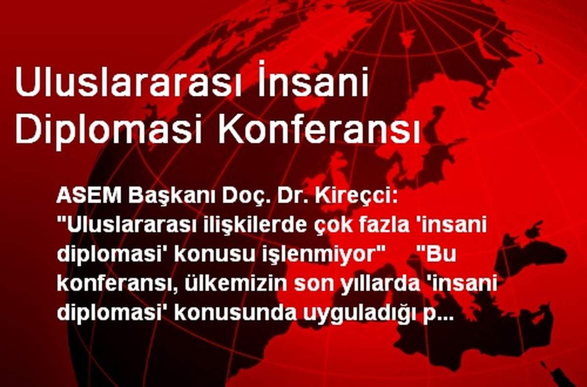 Uluslararası İnsani Diplomasi Konferansı