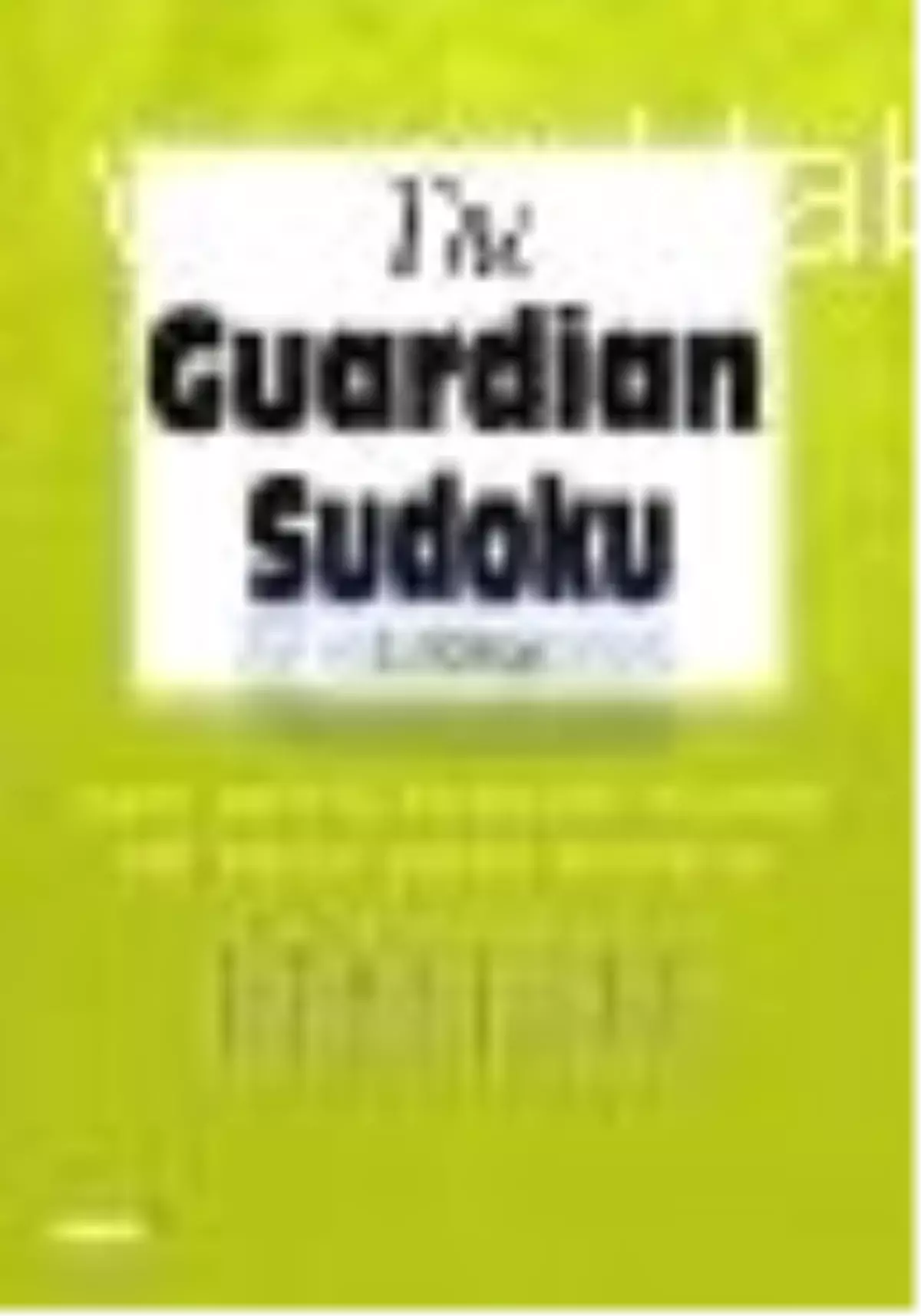 Sudoku - The Guardian Kitabı