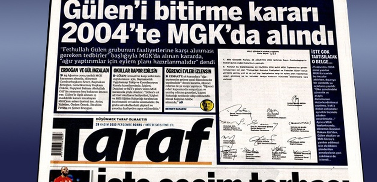 Taraf\'ın "Gülen\'i Bitirme Kararı 2004\'te Mgk\'da Alındı" Manşetine Soruşturma