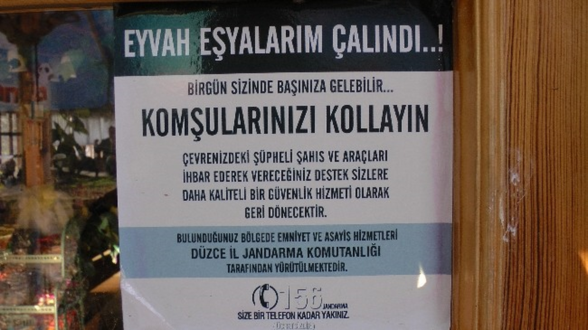 Akçakoca\'da Jandarmadan Hırsızlık Uyarıları