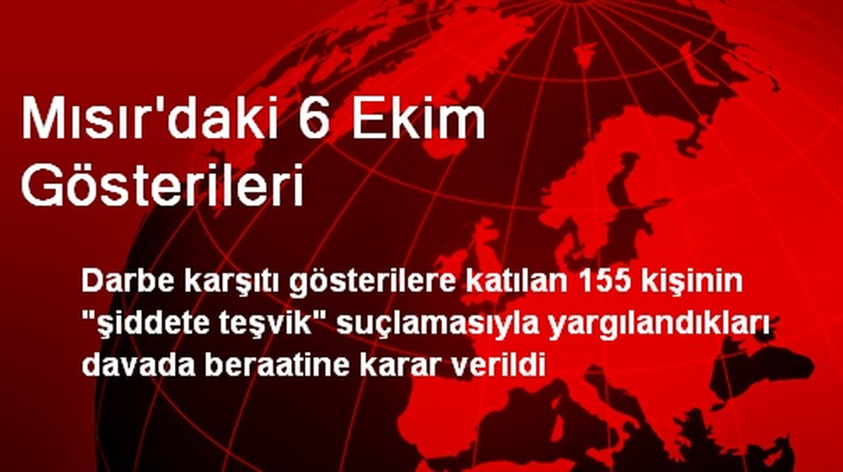 Mısır\'daki 6 Ekim Gösterileri
