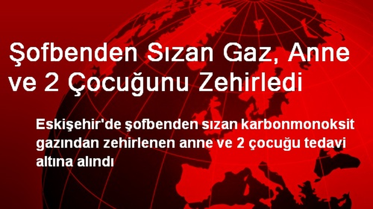 Şofbenden Sızan Gaz, Anne ve 2 Çocuğunu Zehirledi