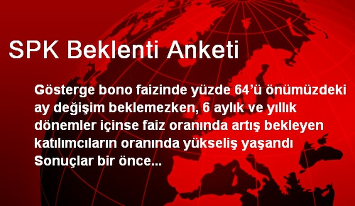SPK Beklenti Anketi