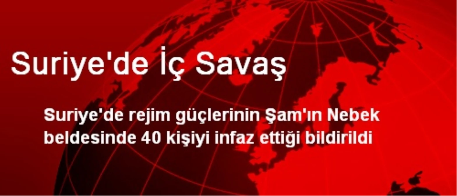 Suriye\'de İç Savaş