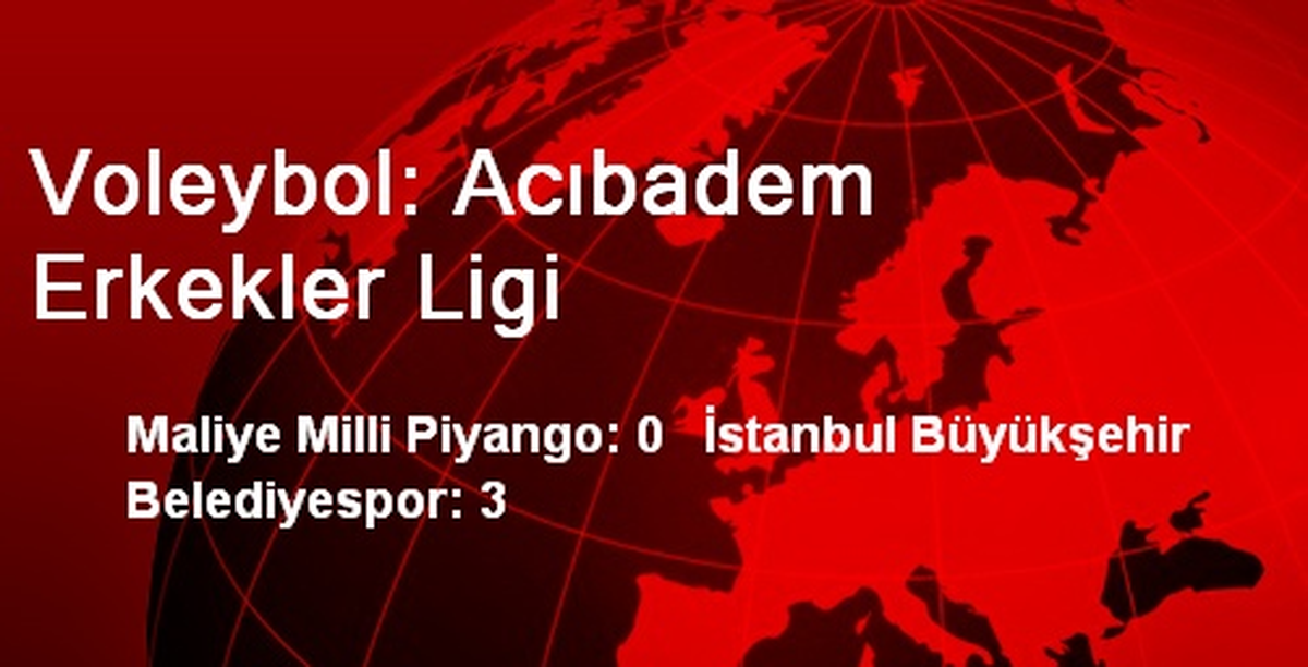 Voleybol: Acıbadem Erkekler Ligi