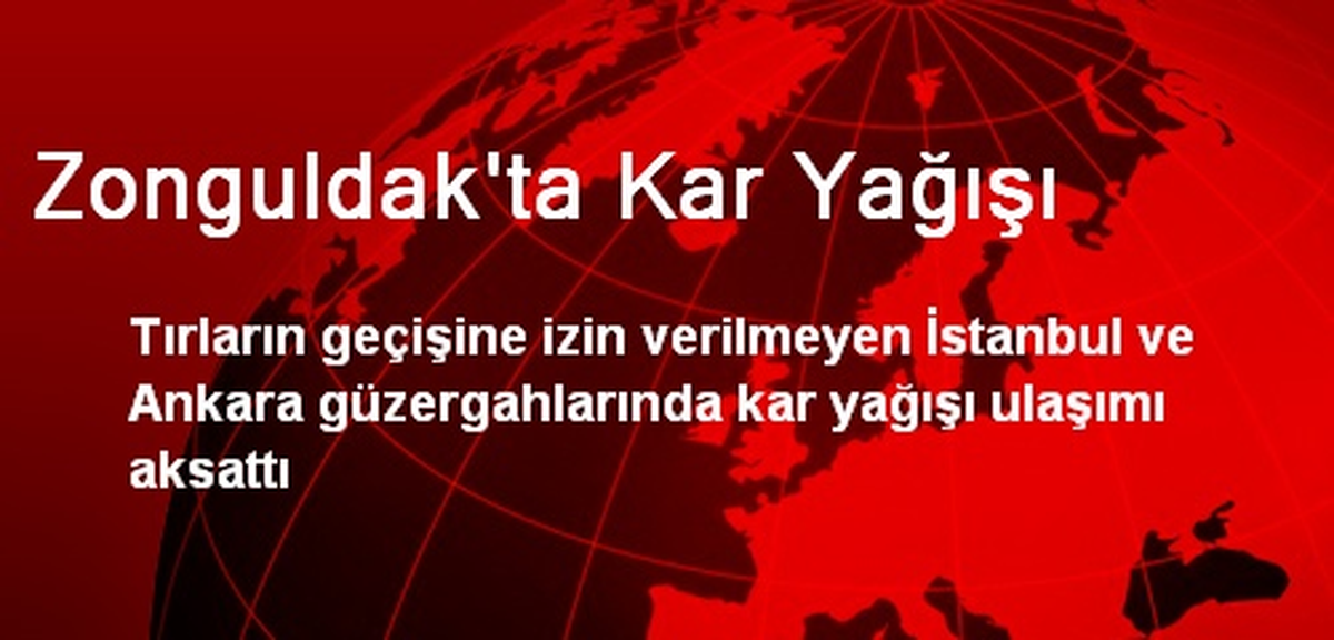 Zonguldak\'ta Kar Yağışı
