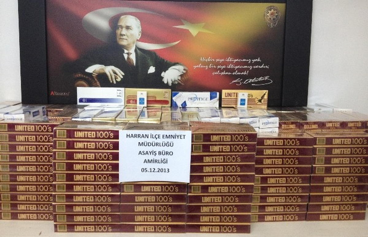 Şanlıurfa\'da 4 Bin 992 Paket Kaçak Sigara Ele Geçirildi