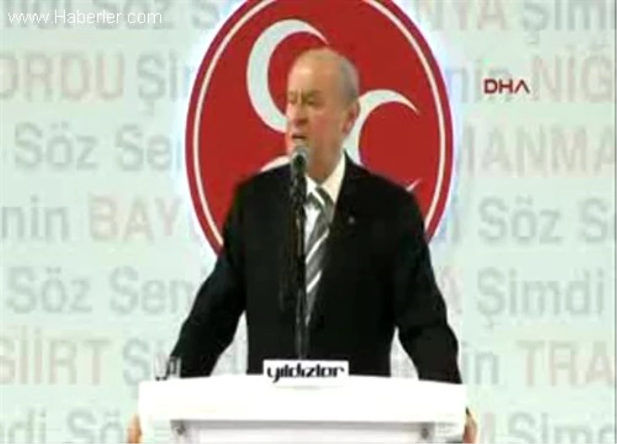 7mhp Lideri Bahçeli İstanbul\'da Konuştu