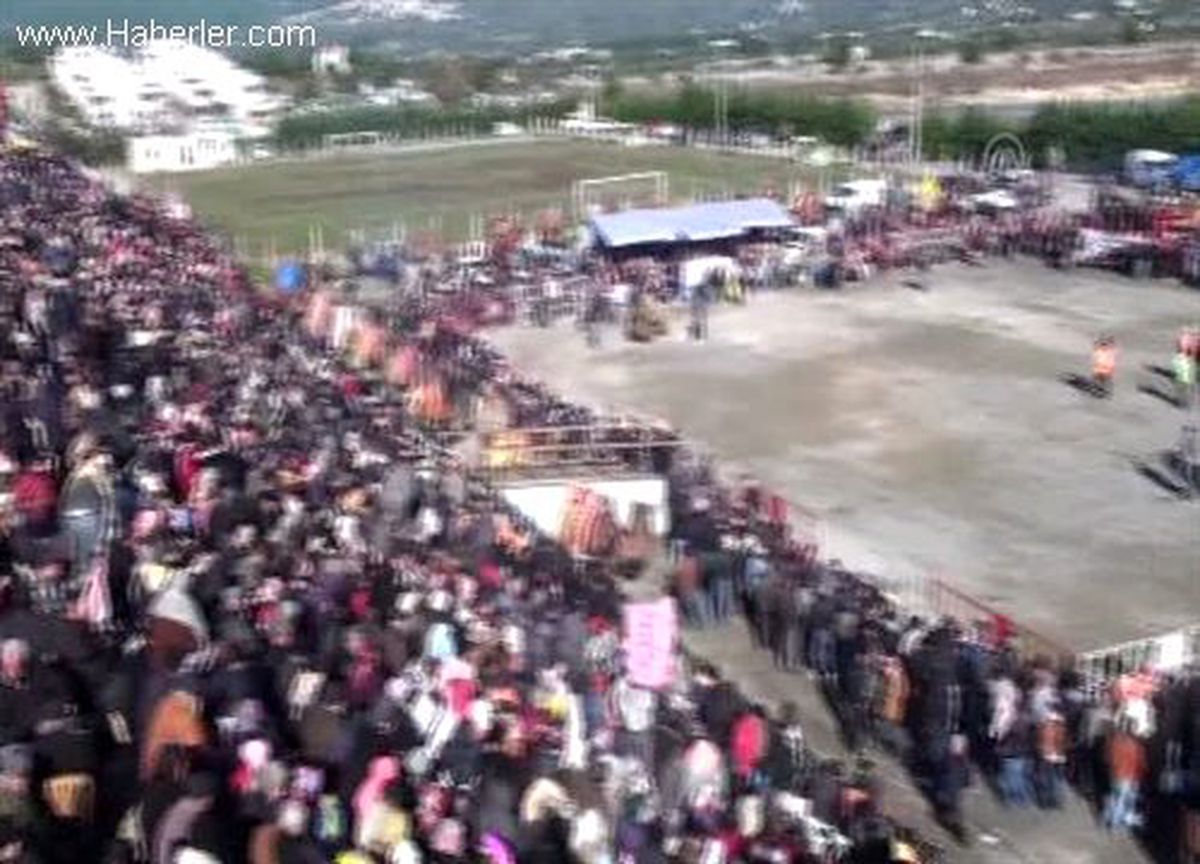 Deve güreşlerinde renkli görüntüler