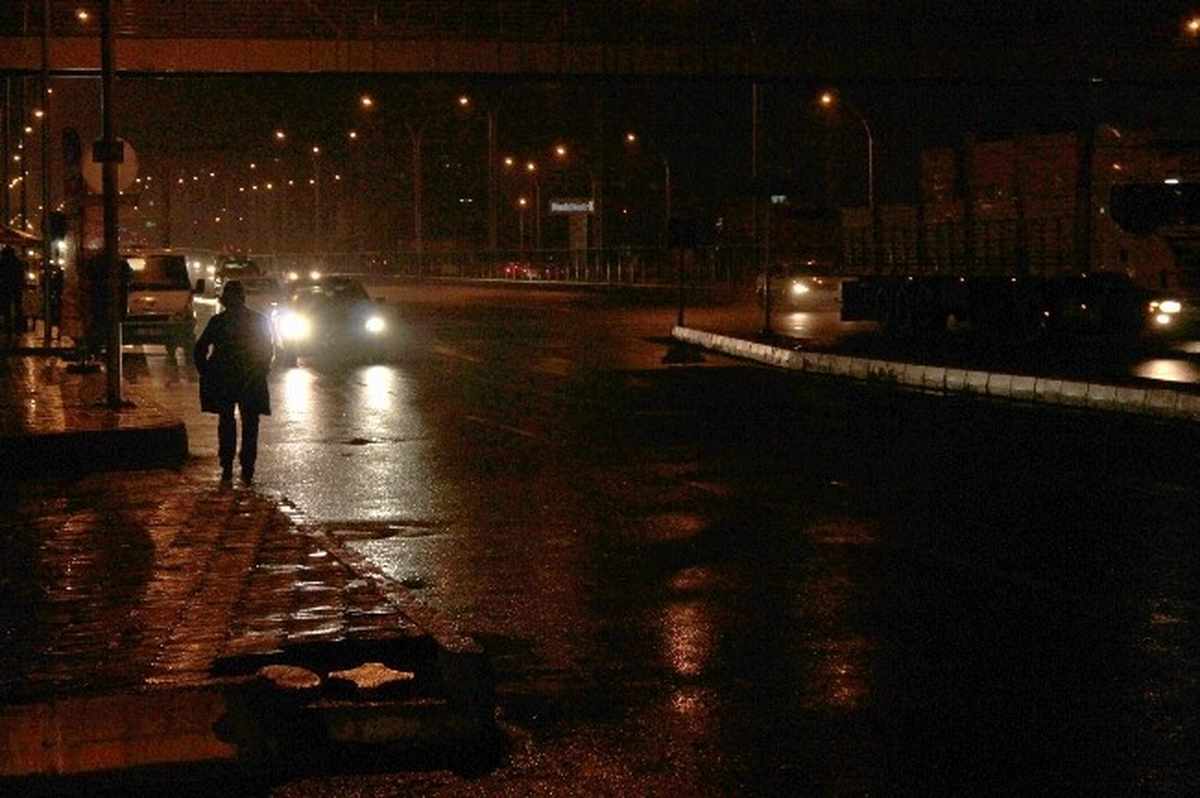 Diyarbakır\'da Karla Karışık Yağmur