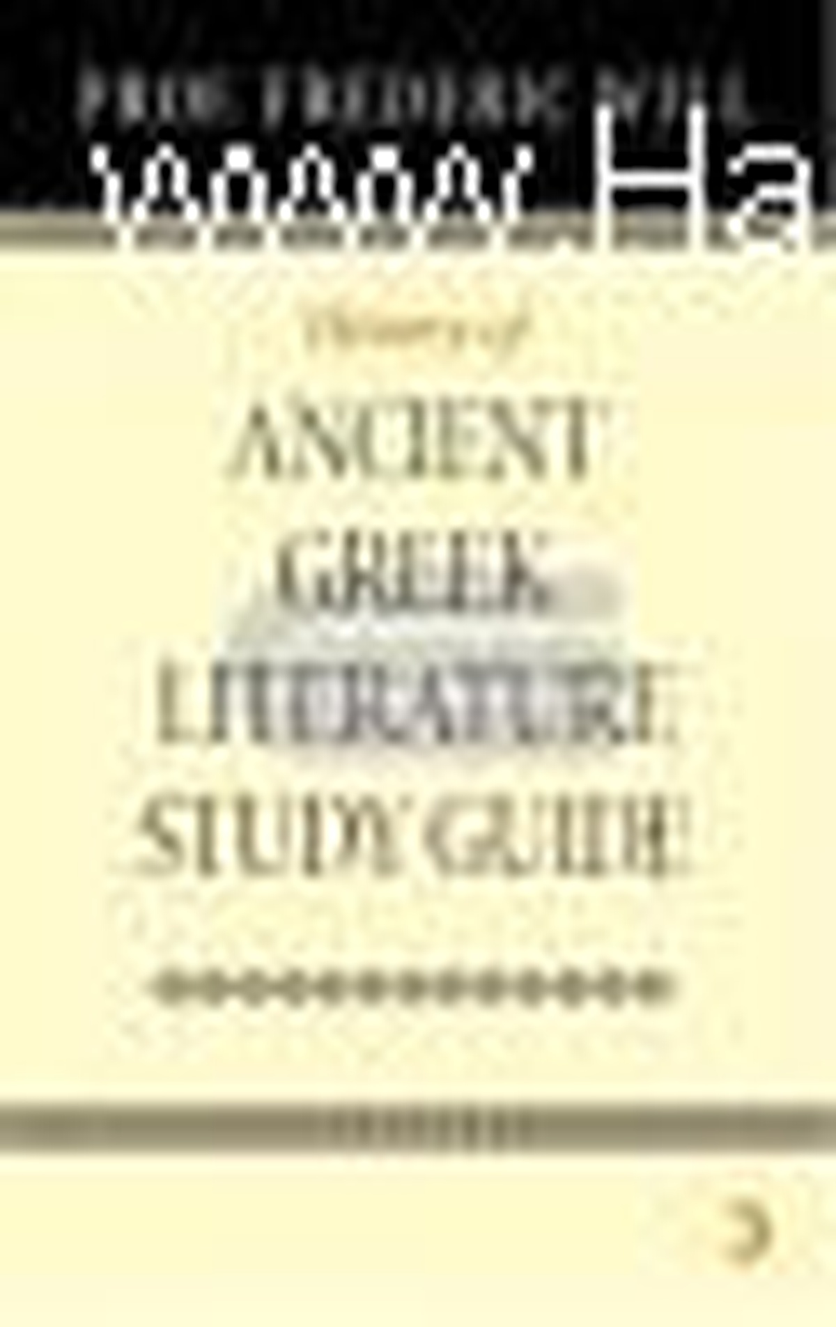 History Of Ancient Greek Literature Study Guide Kitabı