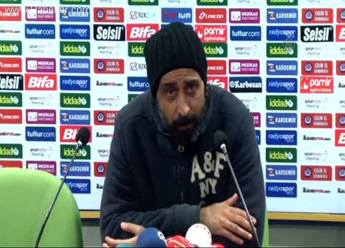 Karabükspor Kayserispor maçının ardından