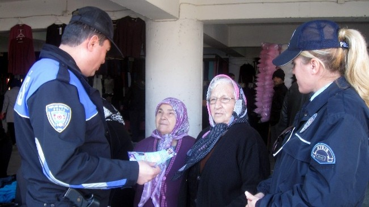 Nazilli Polisinden Bayanlara Broşürlü Uyarı