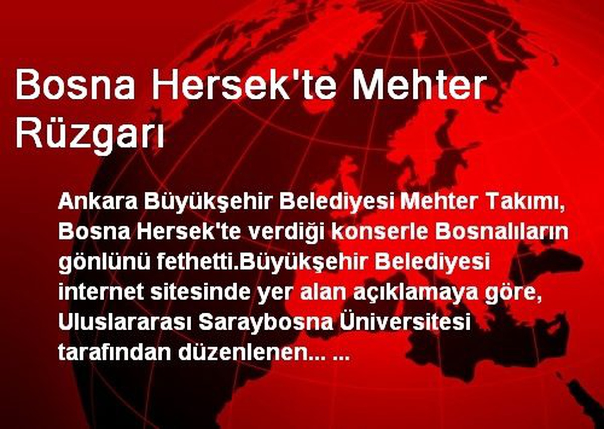 Bosna Hersek\'te Mehter Rüzgarı