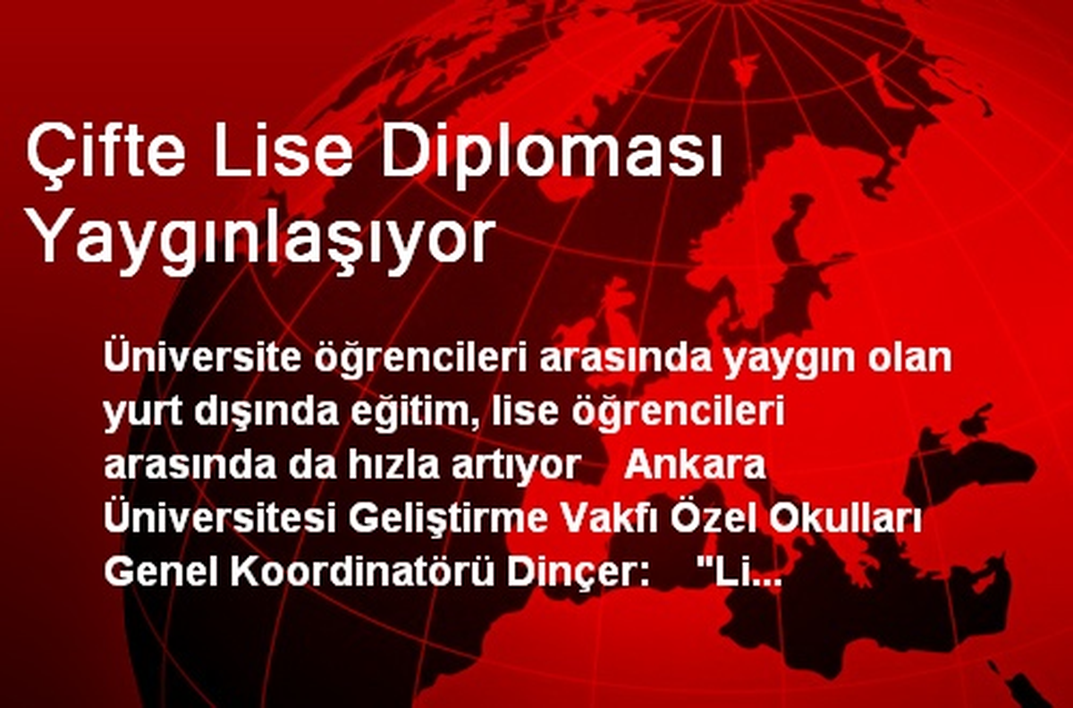Çifte Lise Diploması Yaygınlaşıyor