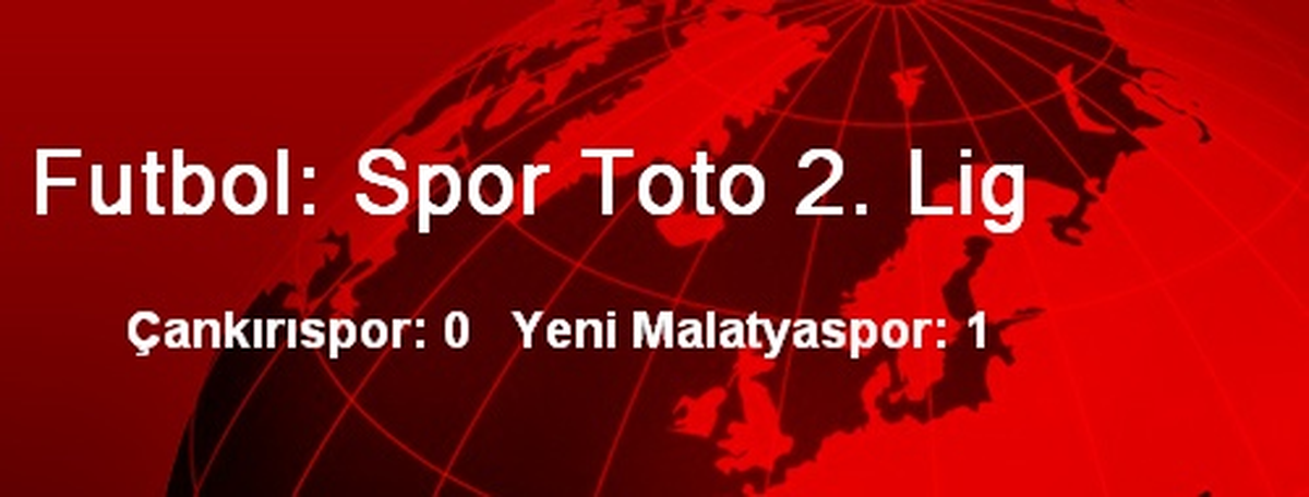 Futbol: Spor Toto 2. Lig
