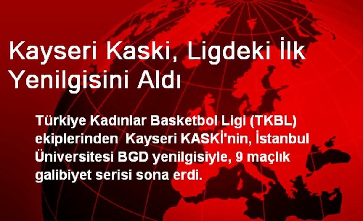 Kayseri Kaski, Ligdeki İlk Yenilgisini Aldı