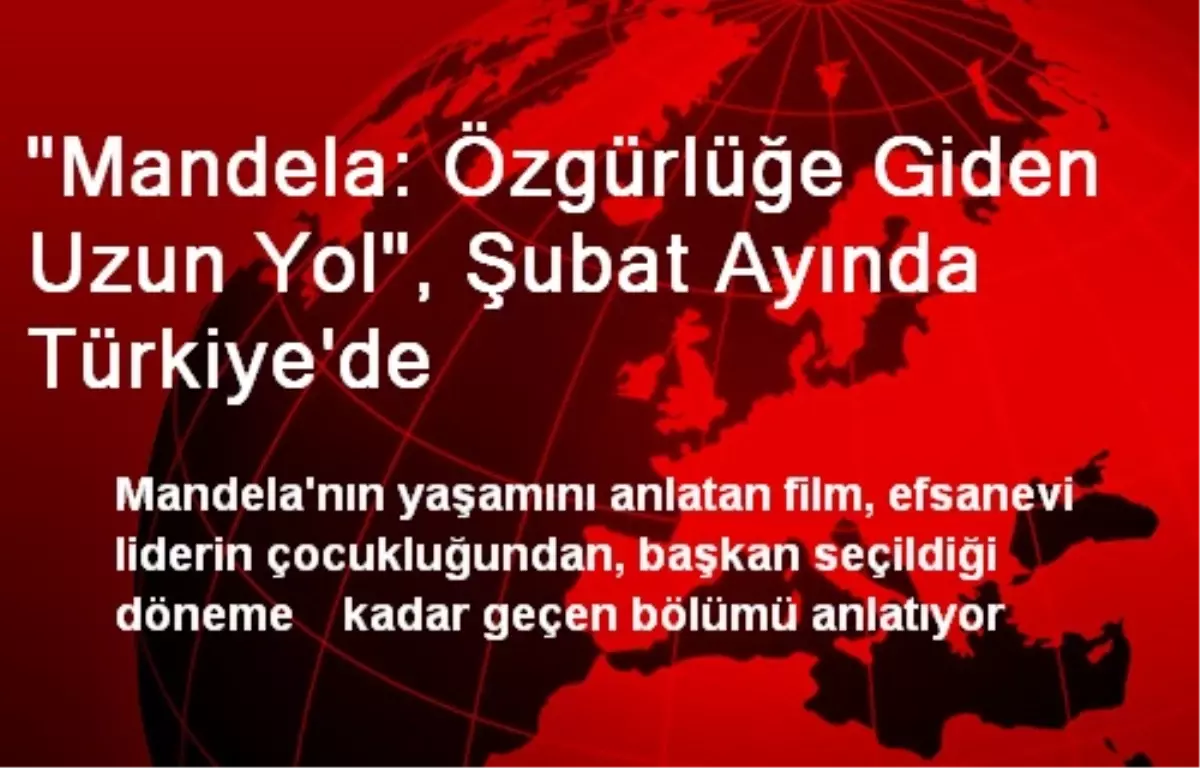 'Mandela: Özgürlüğe Giden Uzun Yol', Şubat Ayında Türkiye'de