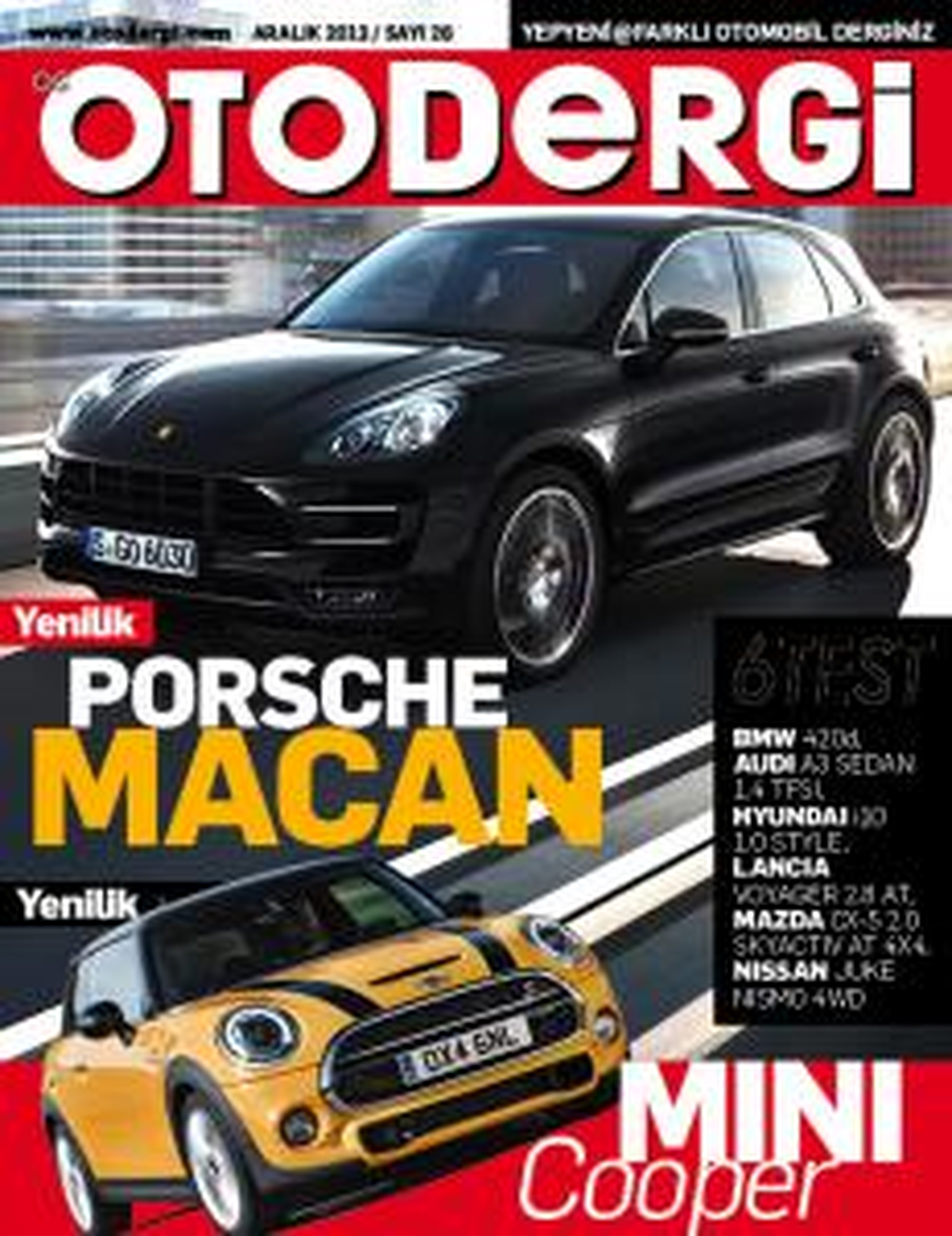 Otodergi Aralık Sayısında 6 Test ve 6 Yenilik!