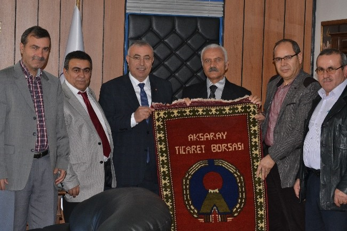 Aksaray Ticaret Borsası\'ndan Defterdara Ziyaret