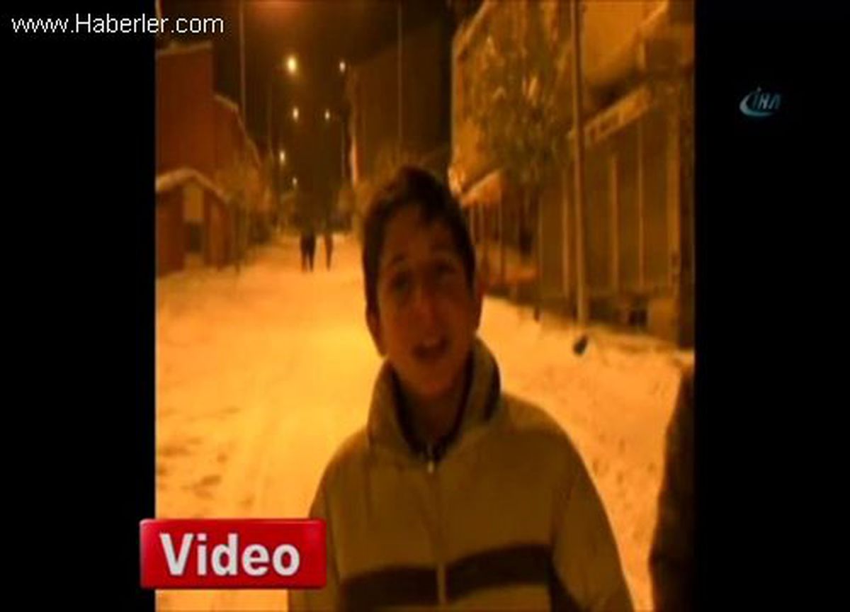Erzurum\'un Narman İlçesinde Kar Tatili