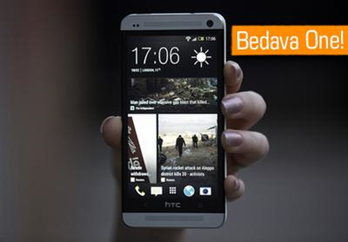 Kitkat\'li Htc One Bedava!