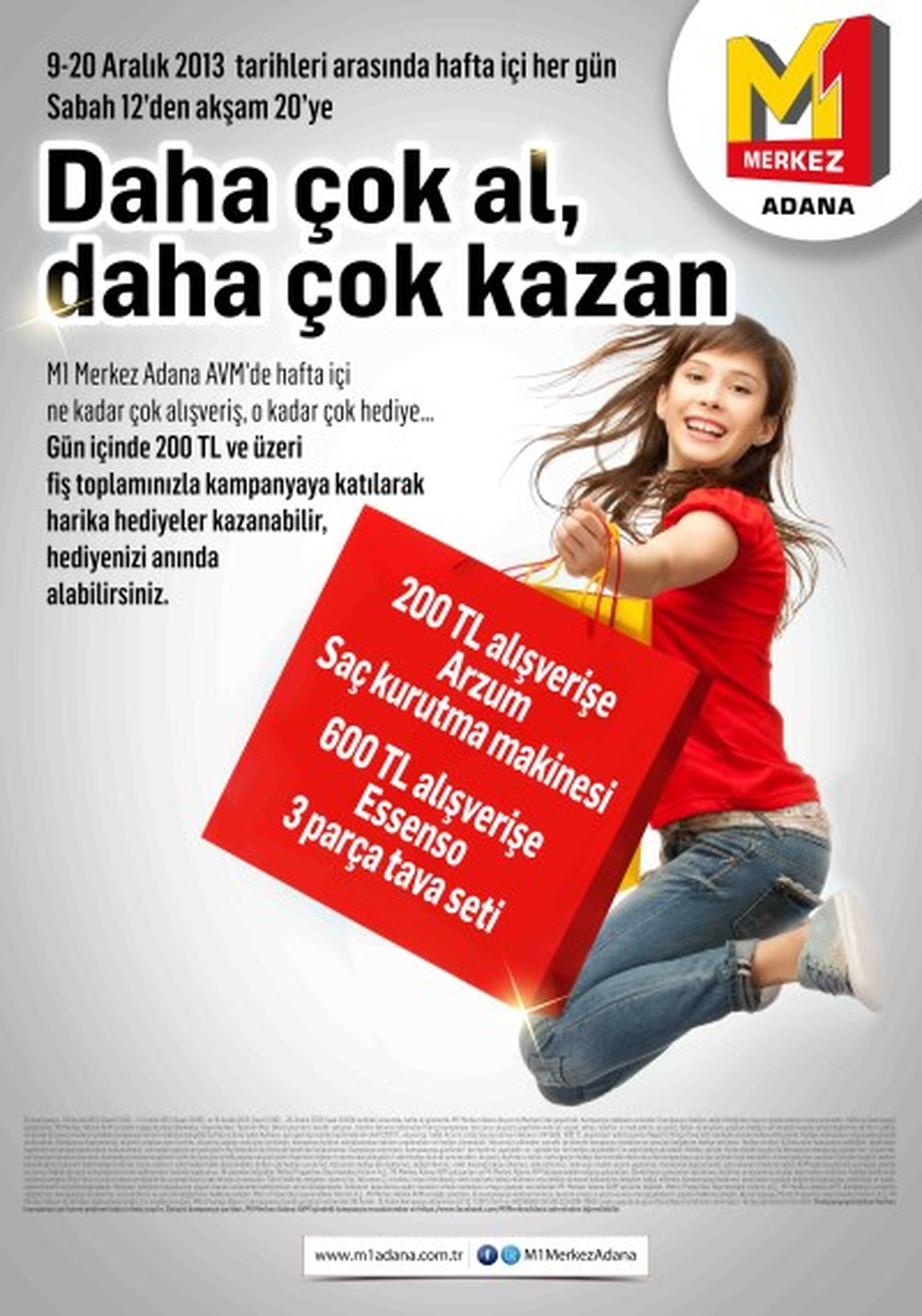 M1 Merkez Adana Yine Kazandırıyor