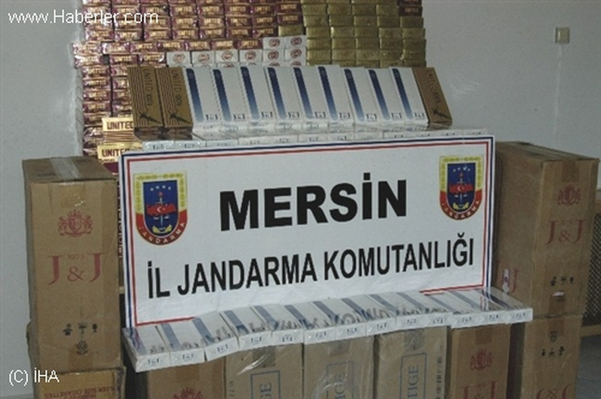 Mersin\'de Kaçak Sigara Operasyonu