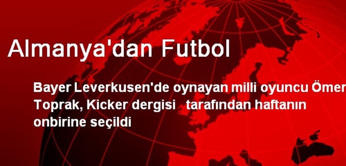 Almanya\'dan Futbol