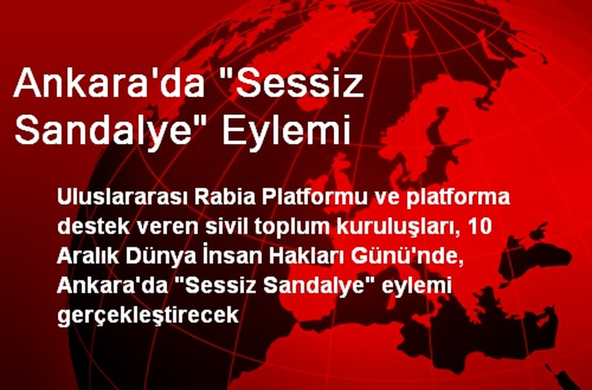 Ankara\'da "Sessiz Sandalye" Eylemi