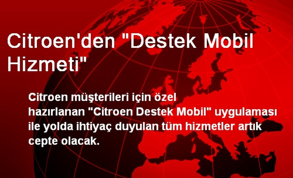 Citroen\'den "Destek Mobil Hizmeti"