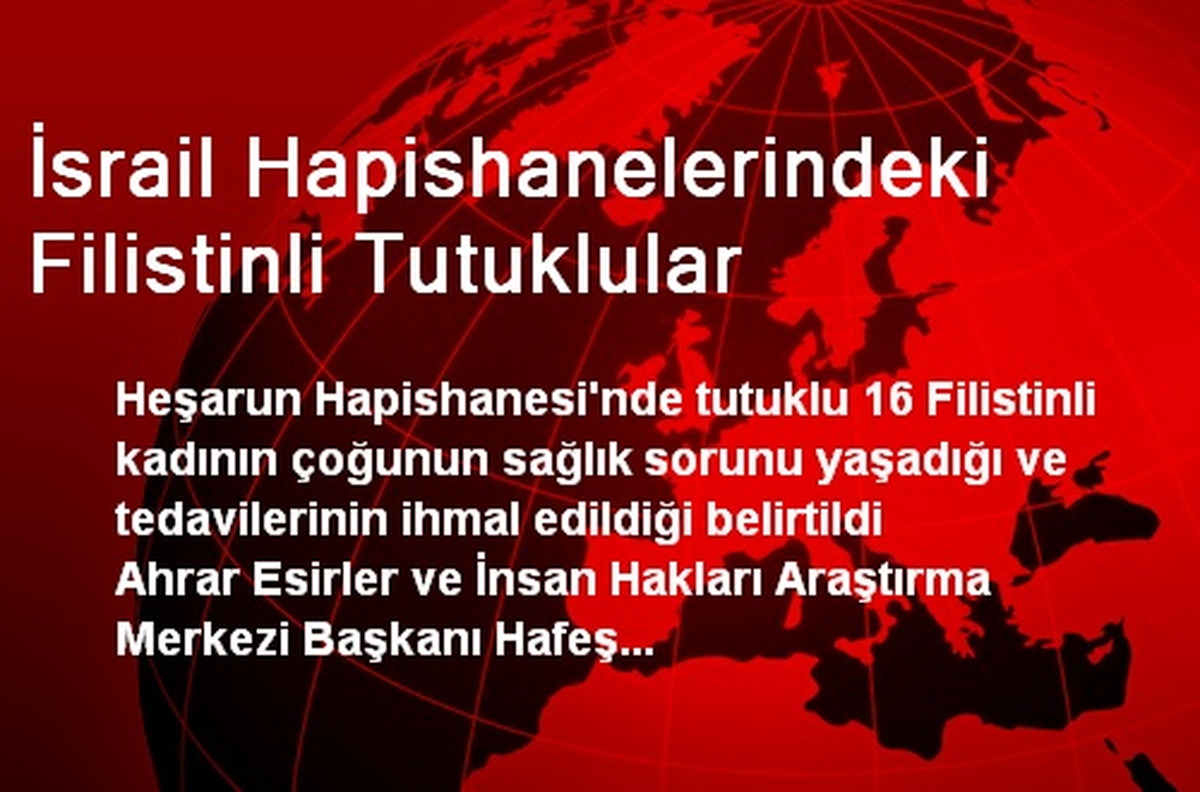 İsrail Hapishanelerindeki Filistinli Tutuklular