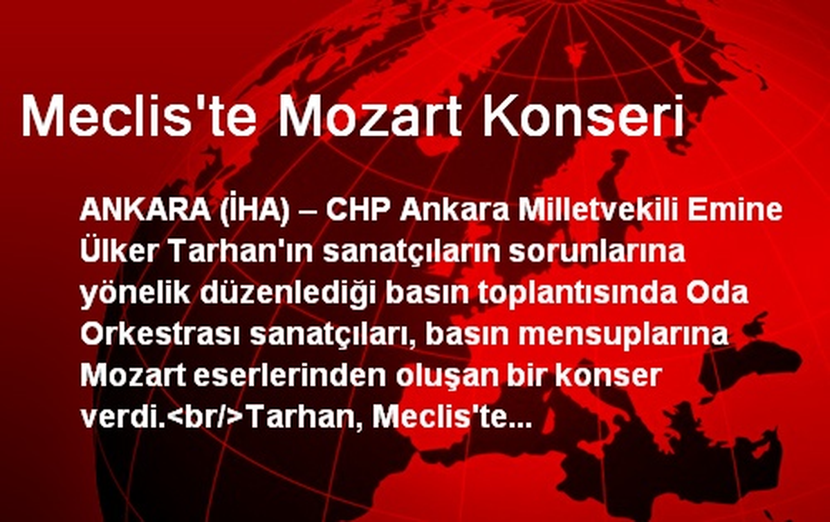 Meclis\'te Mozart Konseri