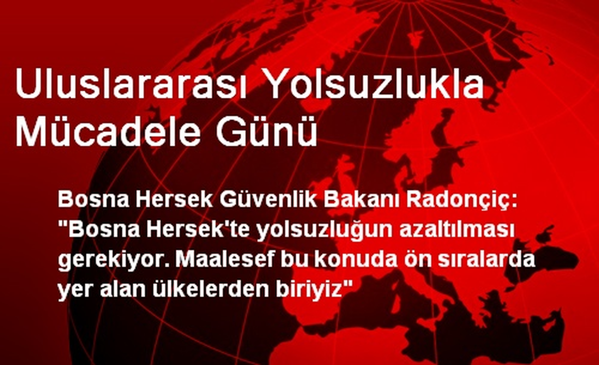 Uluslararası Yolsuzlukla Mücadele Günü