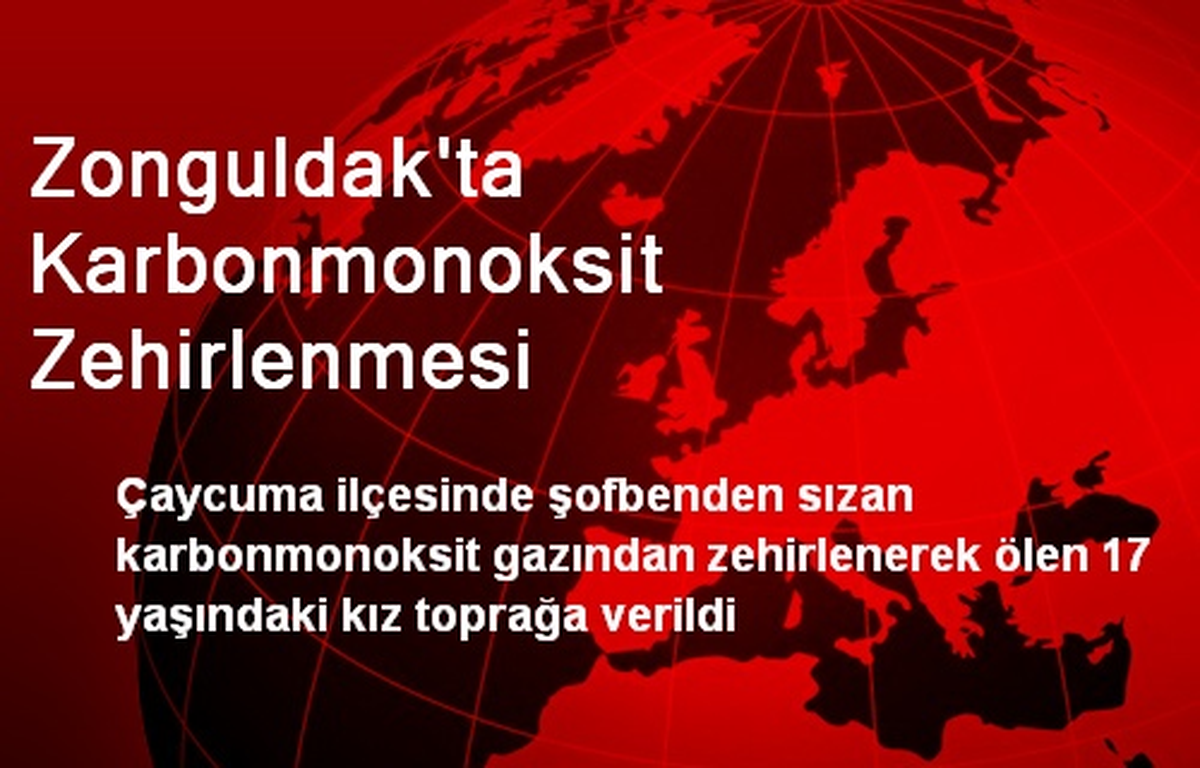 Zonguldak\'ta Karbonmonoksit Zehirlenmesi