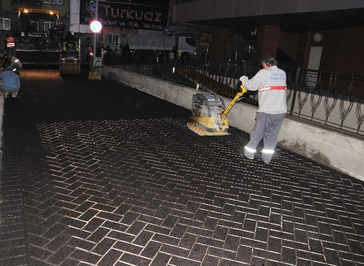 Trabzon\'da Asfalt Kaplamada Yeni Uygulama