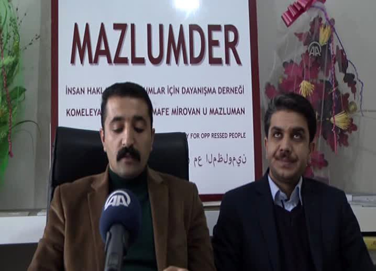 Yüksekova\'daki izinsiz gösteri Mazlum Der Şube Başkanı Şen