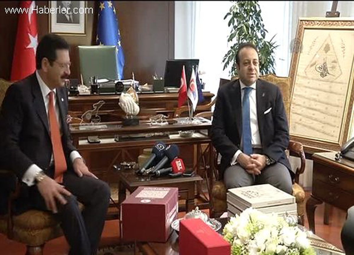 AB Bakanı Bağış, TOBB Başkanı Hisarcıklıoğlu\'nu kabul etti