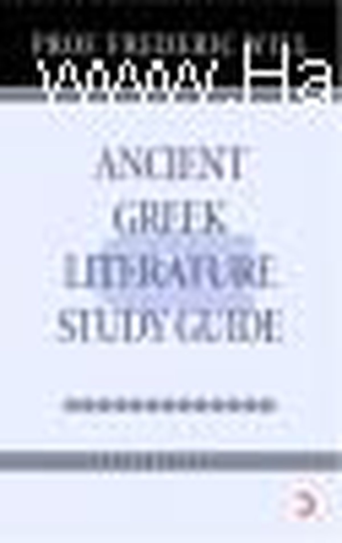 Ancient Greek Literature Study Guide Kitabı