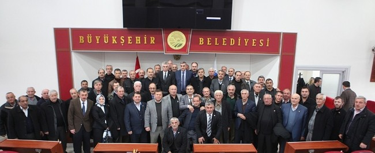 Başkan Toçoğlu Muhtarları Meclis Salonunda Ağırladı