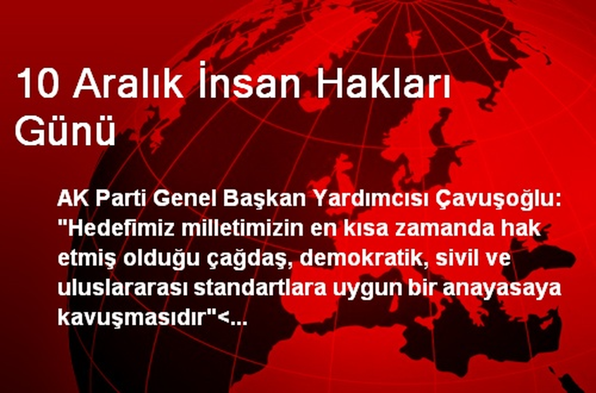 10 Aralık İnsan Hakları Günü