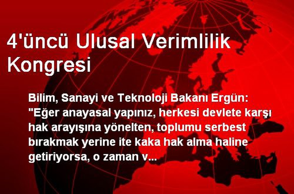 4\'üncü Ulusal Verimlilik Kongresi