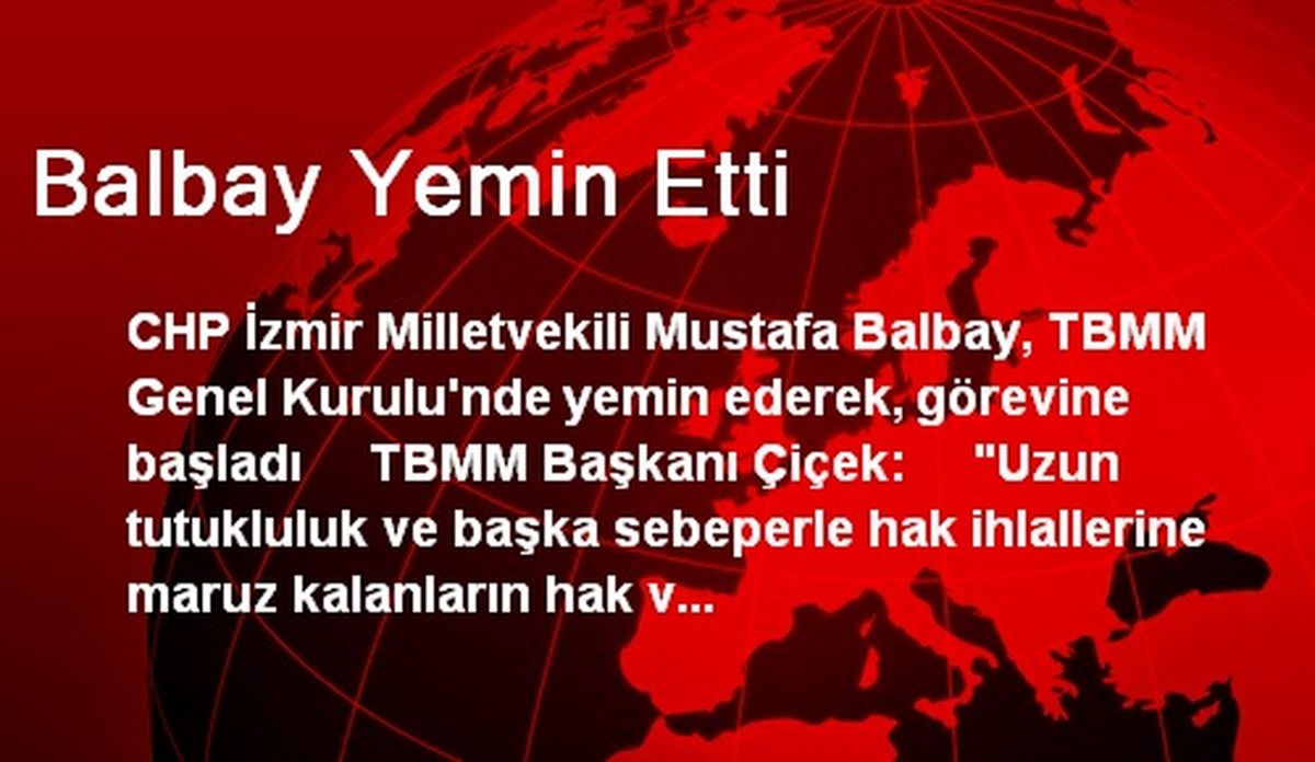 Balbay Yemin Etti