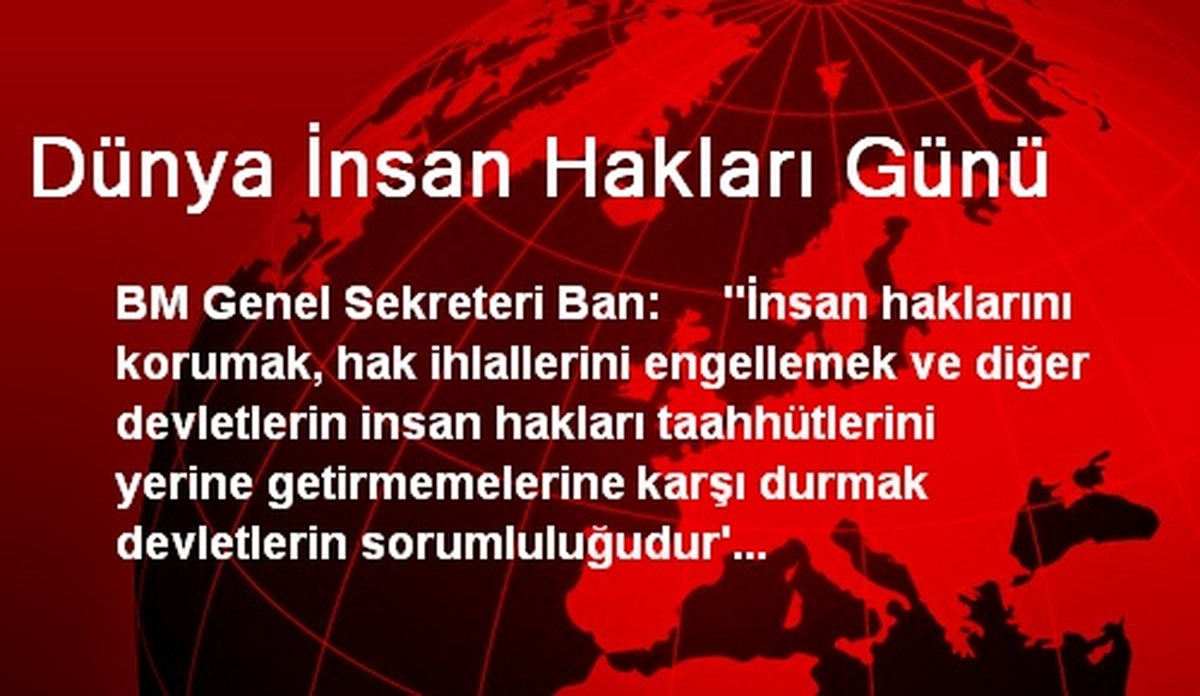 Dünya İnsan Hakları Günü