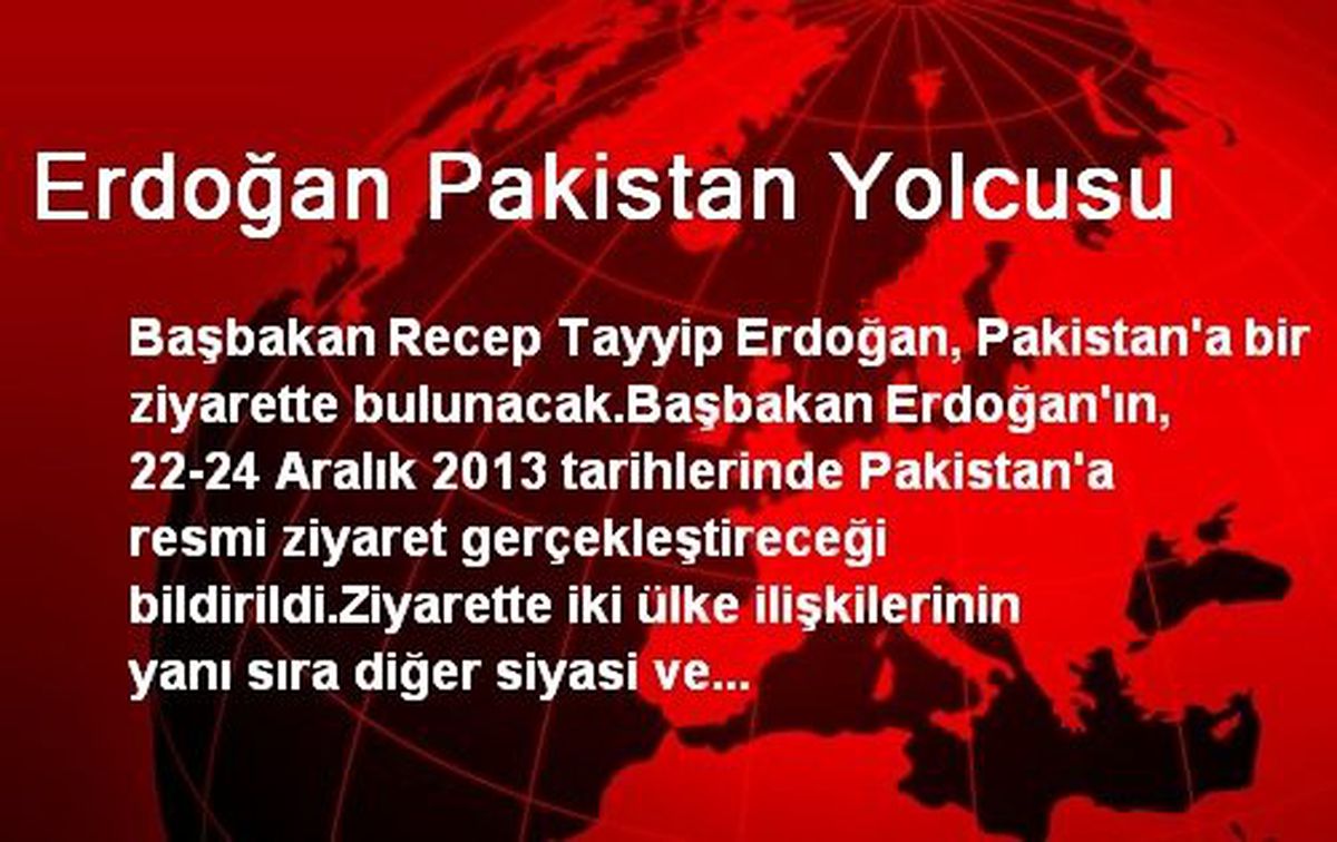 Erdoğan Pakistan Yolcusu
