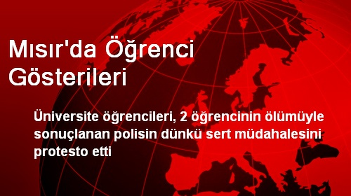 Mısır\'da Öğrenci Gösterileri