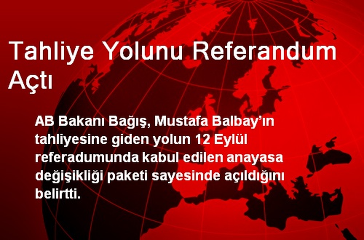 Tahliye Yolunu Referandum Açtı