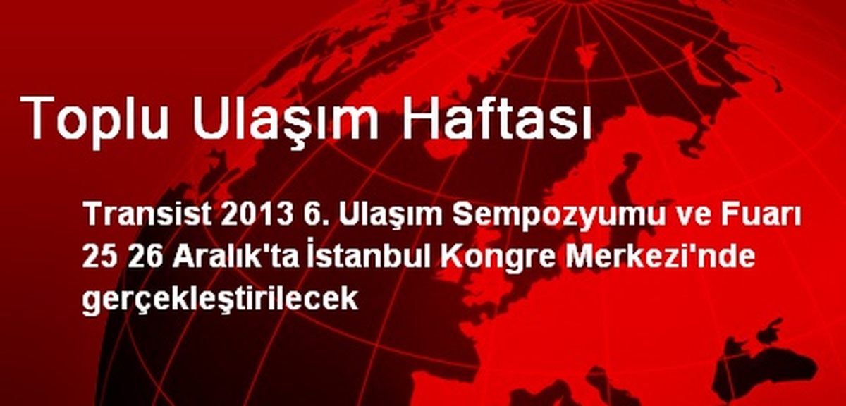 Toplu Ulaşım Haftası