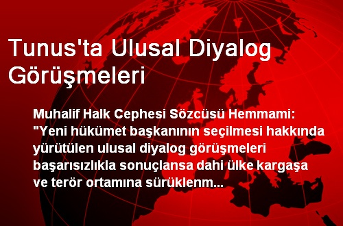 Tunus\'ta Ulusal Diyalog Görüşmeleri