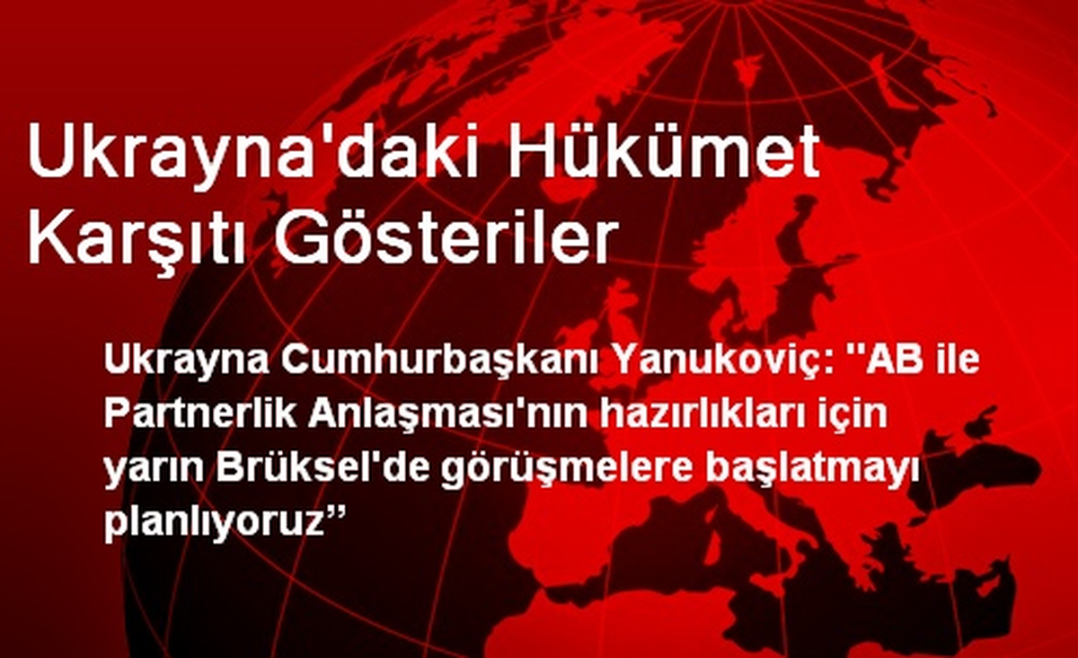 Ukrayna\'daki Hükümet Karşıtı Gösteriler